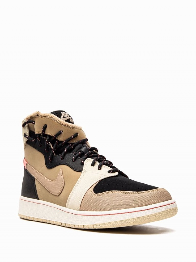 Brown / Black Women's Nike Rebel XX Utility Pack Air Jordan 1 | ZKUYMR-075