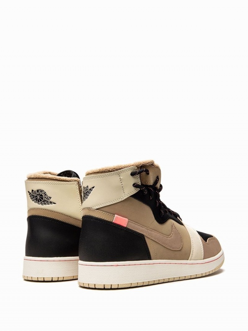 Brown / Black Women's Nike Rebel XX Utility Pack Air Jordan 1 | ZKUYMR-075