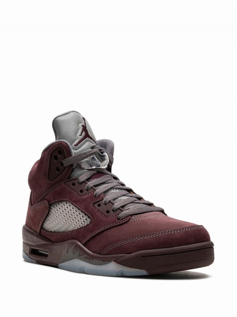 Burgundy Men's Nike Burgundy Air Jordan 5 | DBHGSR-213