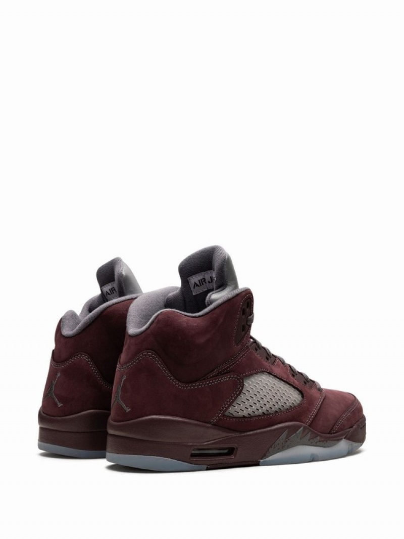 Burgundy Men's Nike Burgundy Air Jordan 5 | DBHGSR-213