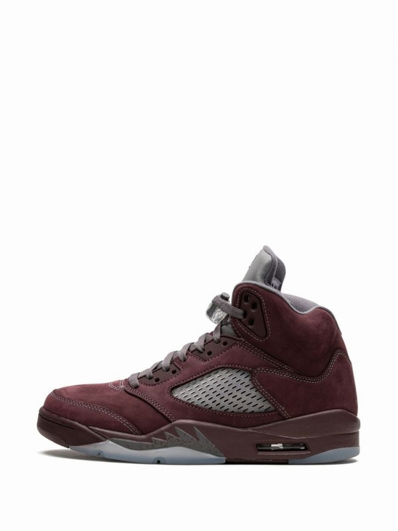 Burgundy Men's Nike Burgundy Air Jordan 5 | DBHGSR-213