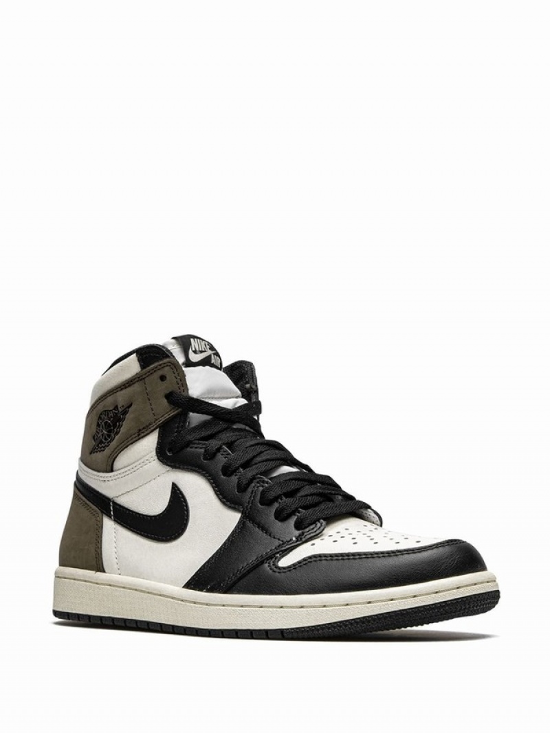 Dark Beige Women's Nike Retro High OG Dark Mocha Air Jordan 1 | LYIEUB-724