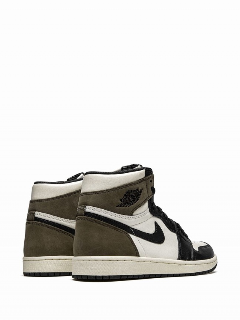 Dark Beige Women's Nike Retro High OG Dark Mocha Air Jordan 1 | LYIEUB-724