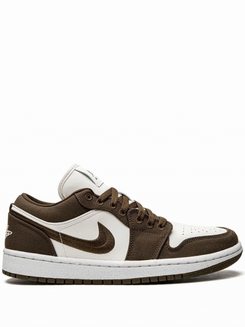 Dark Olive Women\'s Nike Low Air Jordan 1 | AGNTYX-956