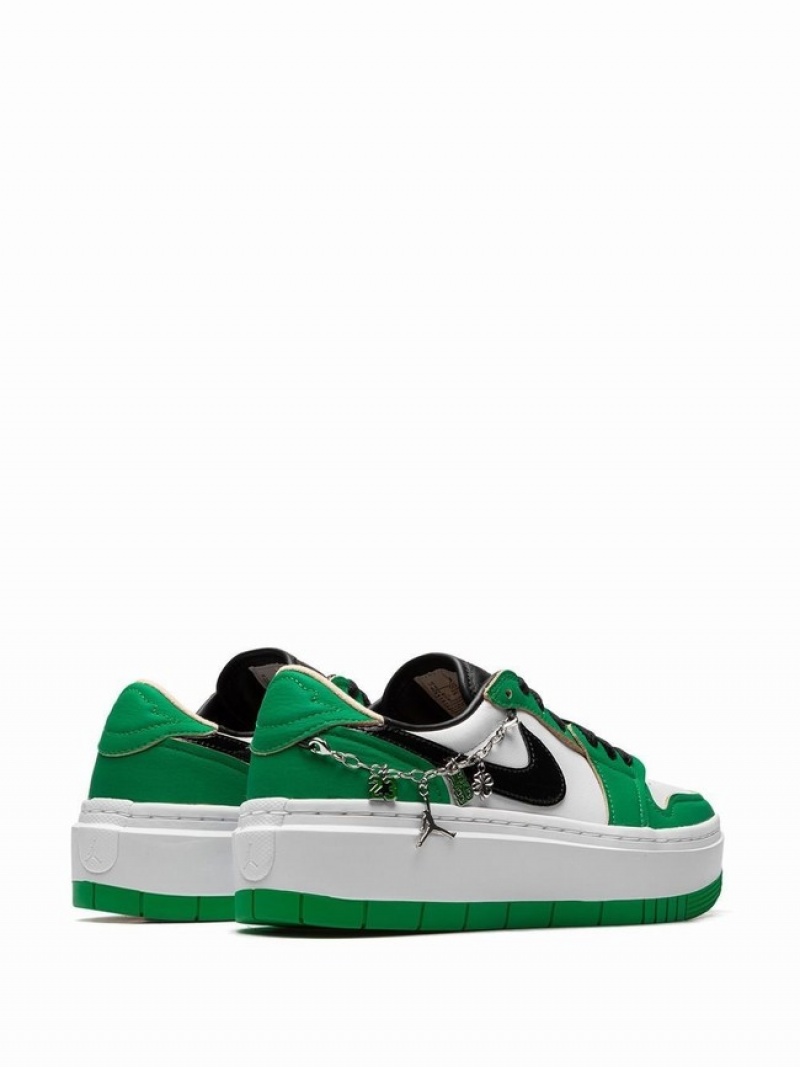 Green Women's Nike Elevate Low SE Lucky Air Jordan 1 | DXLTSA-104