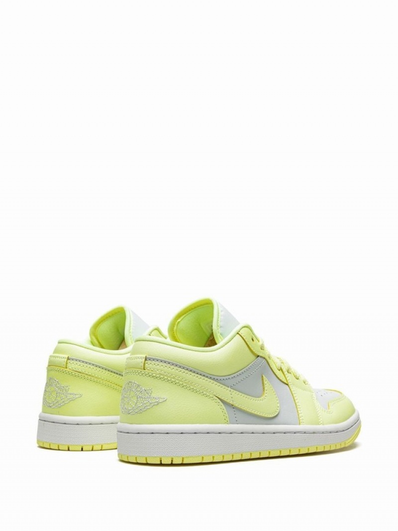 Green Women's Nike Low Lemonade Air Jordan 1 | KBJQPM-129