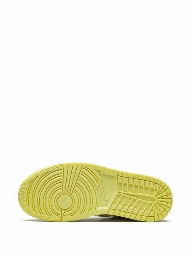 Green Women's Nike Low Lemonade Air Jordan 1 | KBJQPM-129