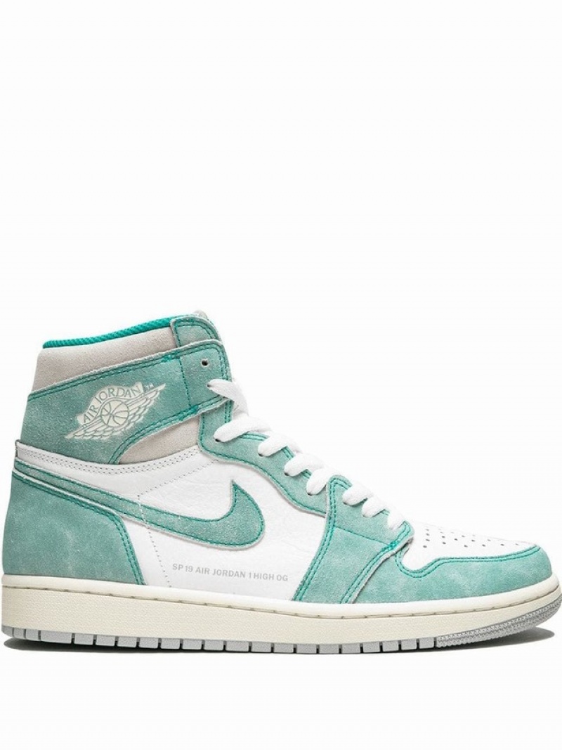 Green Women\'s Nike Retro High OG Turbo Air Jordan 1 | BUICRZ-270