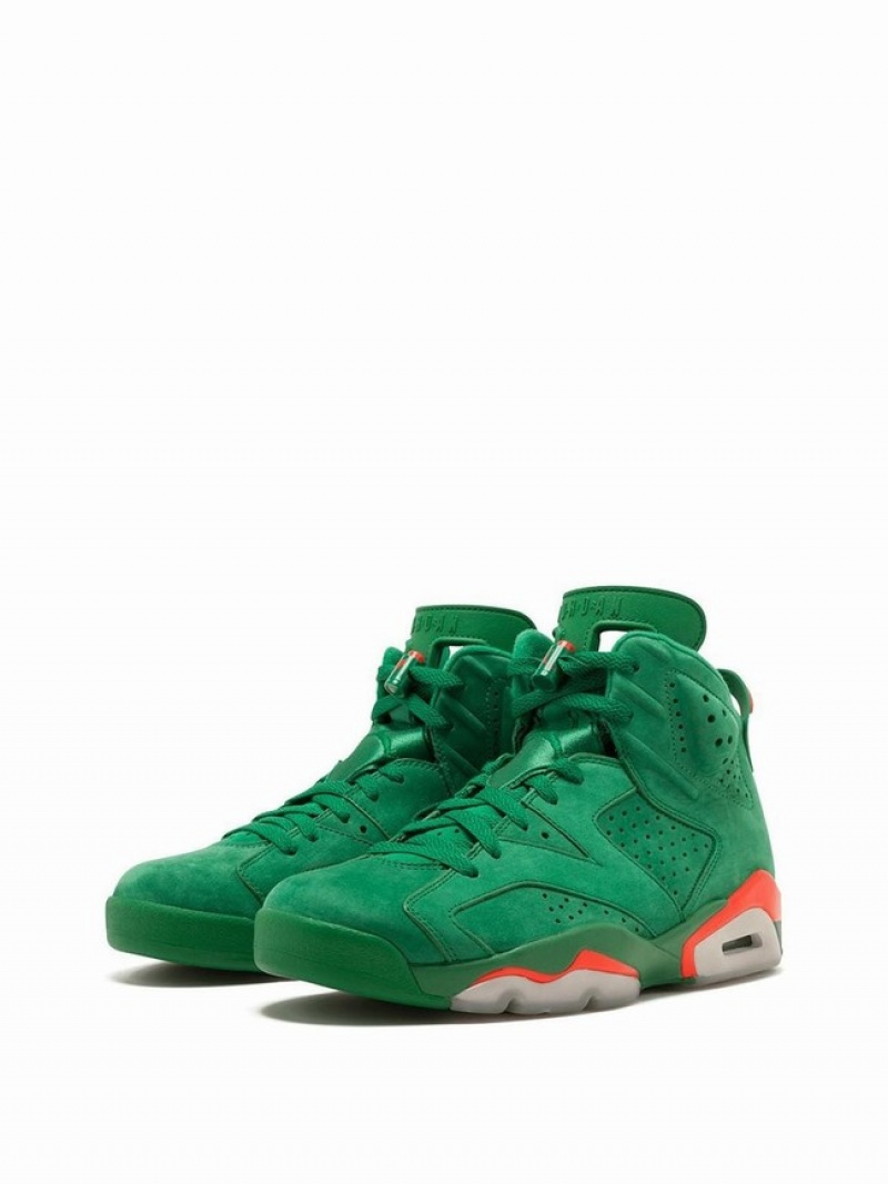 Green Women's Nike Retro NRG Green Suede Gatorade Air Jordan 6 | VEHJBY-903