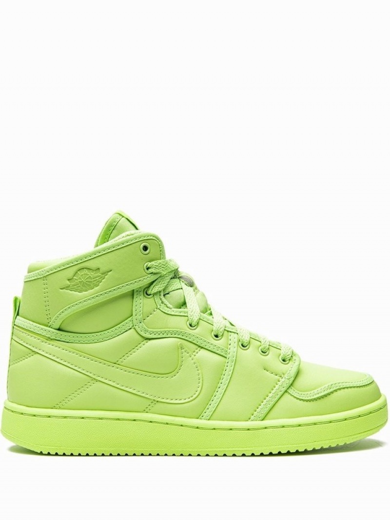 Green Women\'s Nike x Billie Eilish KO Air Jordan 1 | QLFWPS-651