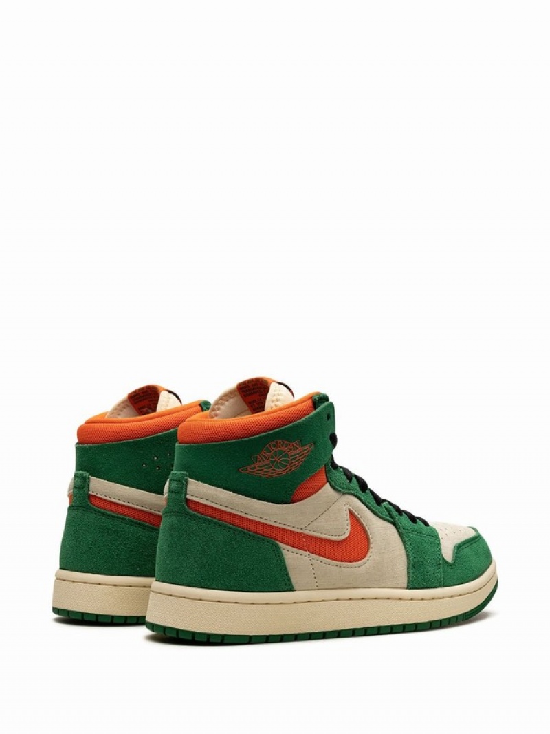 Green / Beige Men's Nike High Zoom CMFT 2 Pine Air Jordan 1 | VHMFUA-254