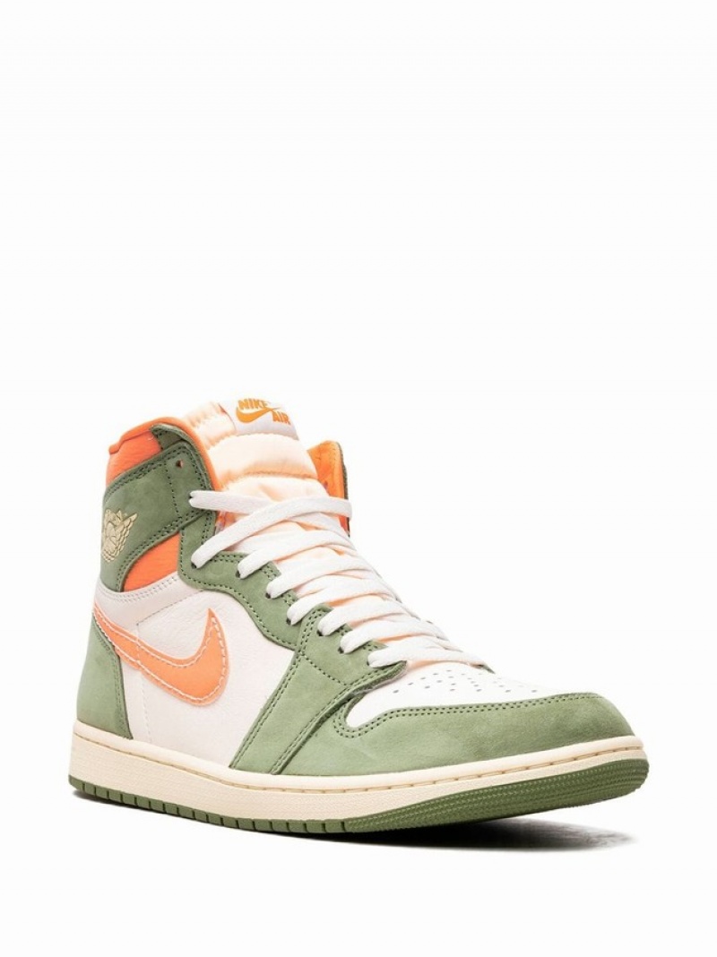 Green / White Men's Nike High OG Celadon Air Jordan 1 | SIKMLX-946