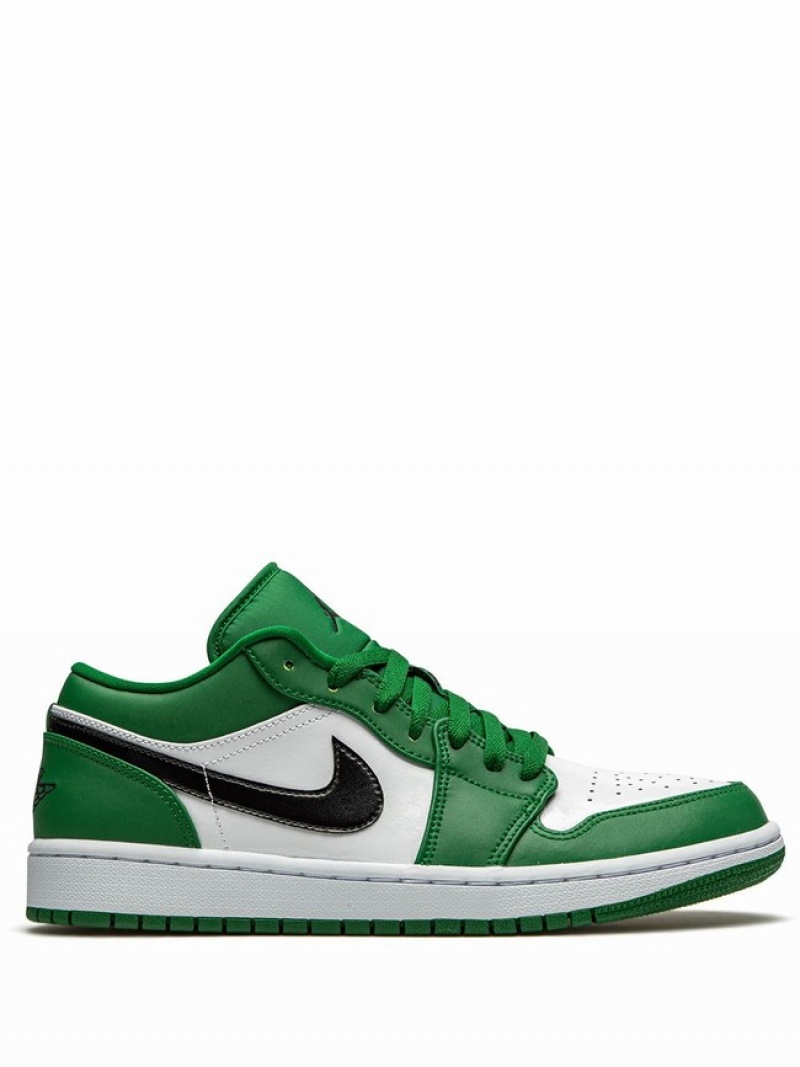 Green / White Men\'s Nike Low Air Jordan 1 | WKZYNE-209