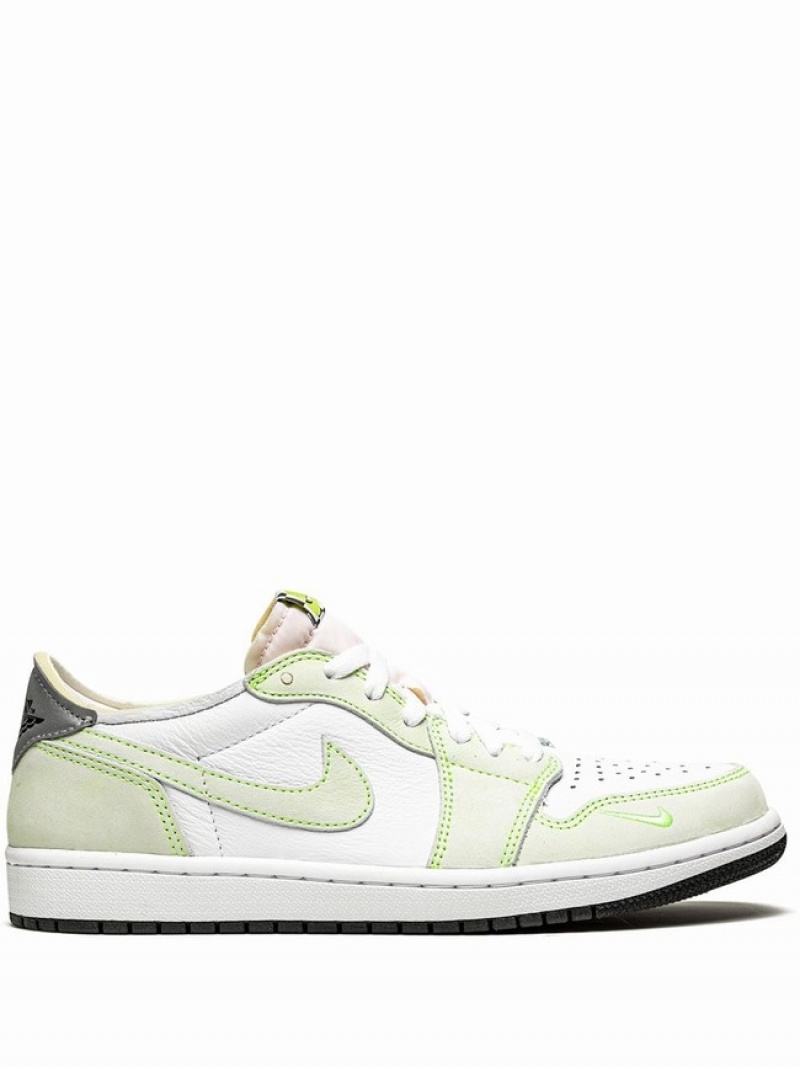 Green / White Men\'s Nike Low OG Air Jordan 1 | KUDOSB-864