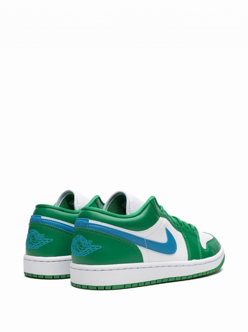 Green / White Women's Nike Low Air Jordan 1 | UGMTZS-634