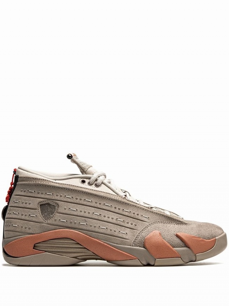 Grey Men\'s Nike Retro Low Clot - Terracotta Air Jordan 14 | OTIEGX-097