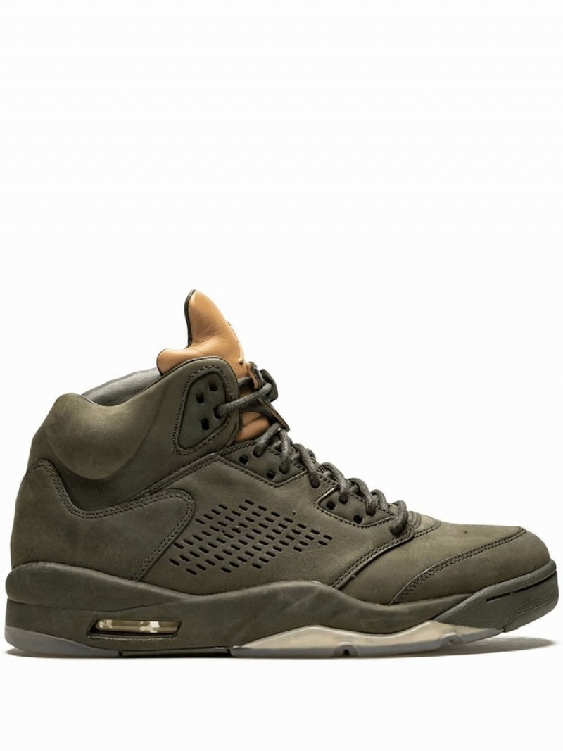 Grey Men\'s Nike Retro Prem Air Jordan 5 | QBFUDX-935