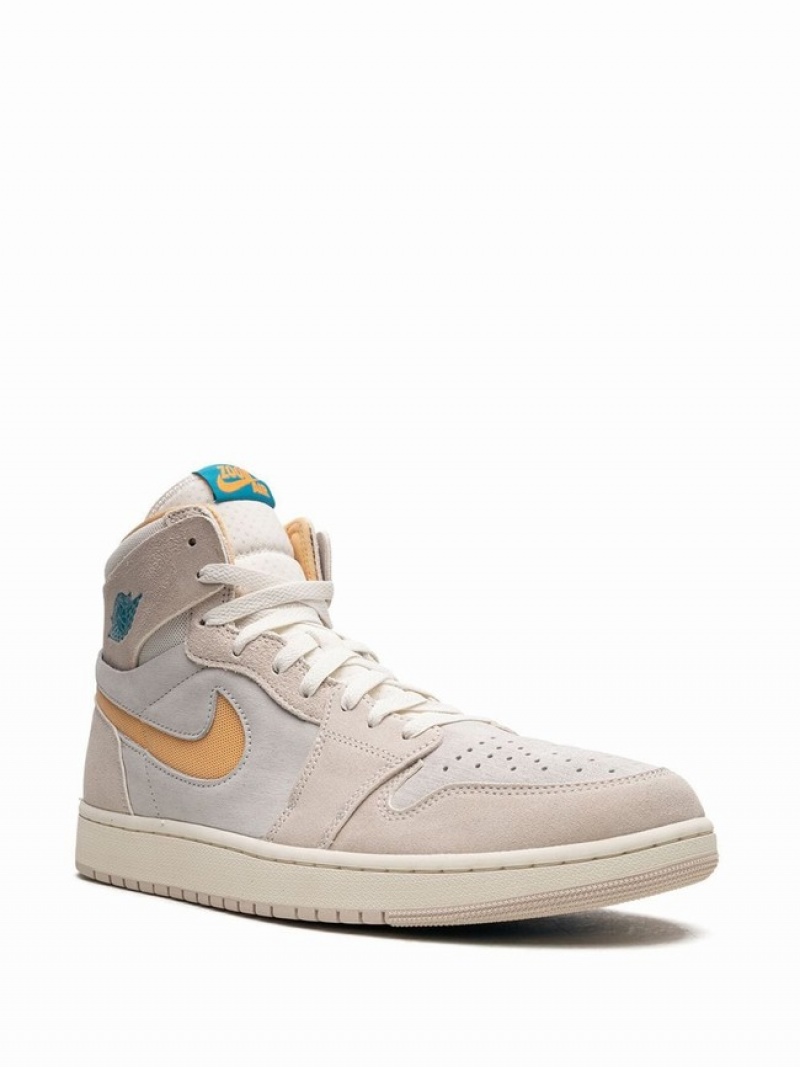 Grey Men's Nike Zoom CMFT 2 Light Orewood/Citrus Air Jordan 1 | ILDCUQ-802