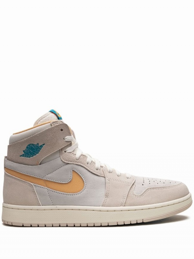 Grey Men\'s Nike Zoom CMFT 2 Light Orewood/Citrus Air Jordan 1 | ILDCUQ-802