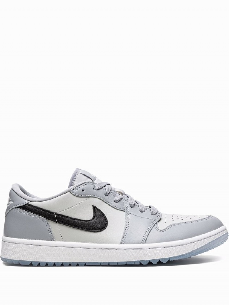 Grey Women\'s Nike Low Wolf Air Jordan 1 | VFGIXC-827