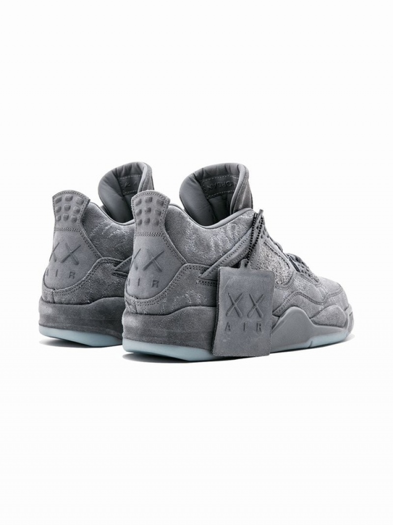 Grey Women's Nike Retro Kaws High Top Air Jordan 4 | RUMYCT-801