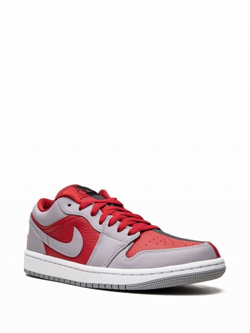 Grey / Red Women's Nike Low SE Split – Gym Air Jordan 1 | QDIARB-719