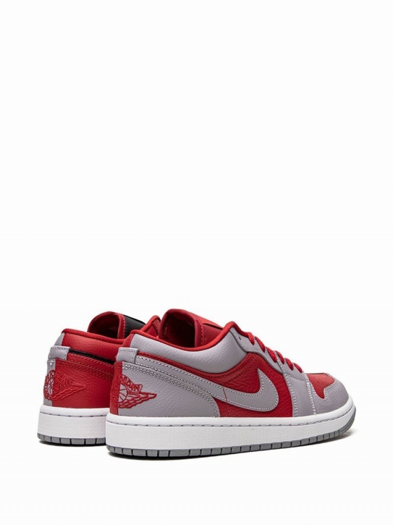 Grey / Red Women's Nike Low SE Split – Gym Air Jordan 1 | QDIARB-719