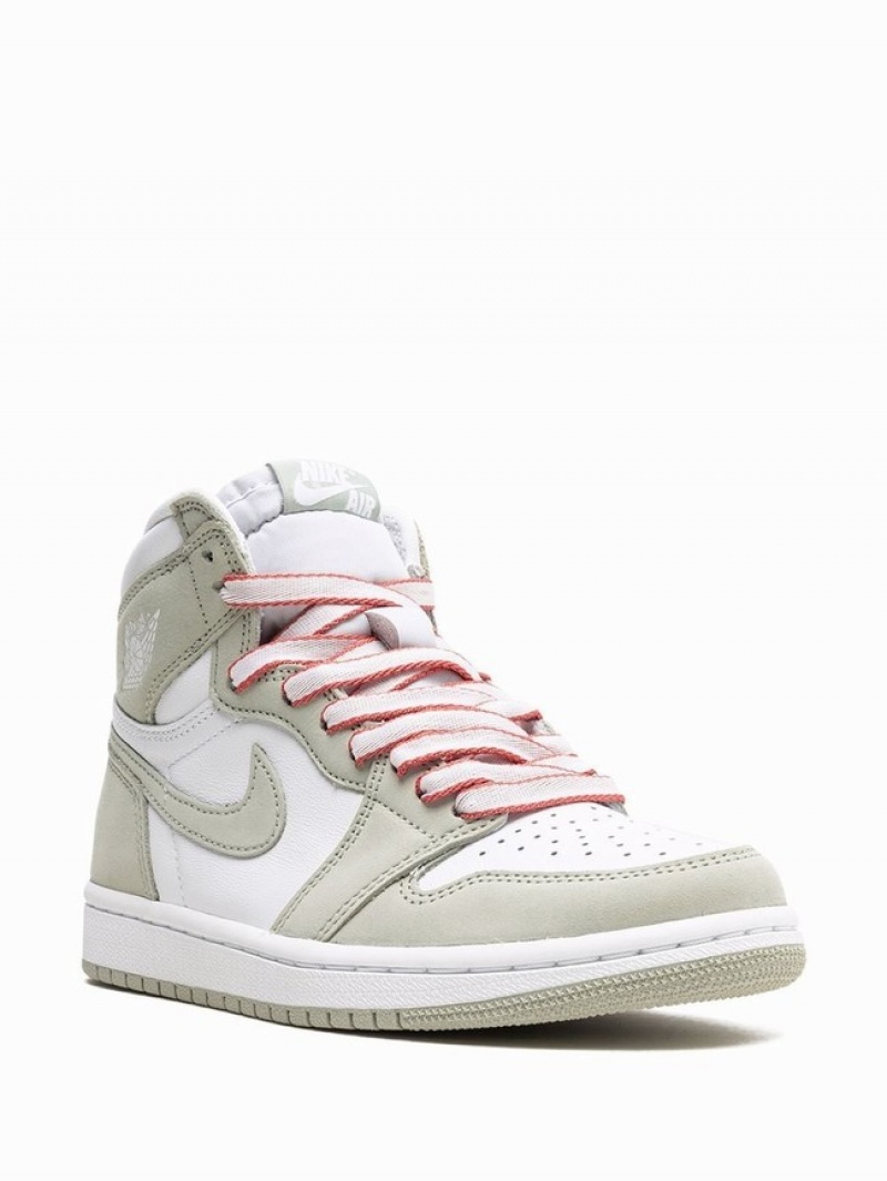 Grey / White Women's Nike High OG Seafoam Air Jordan 1 | ZHWRNG-182