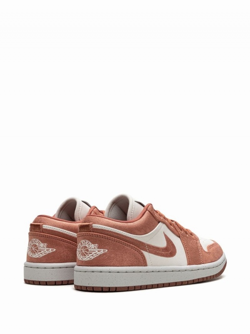 Light Beige / Dark Orange Women's Nike Low Sky J Air Jordan 1 | UVZSPB-807