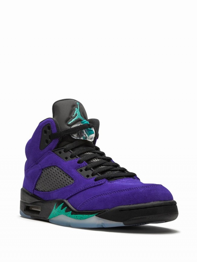 Navy Men's Nike Retro Alternate Grape Air Jordan 5 | IFRYMP-078