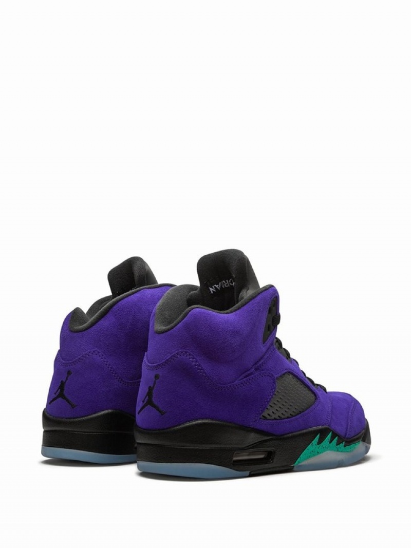 Navy Men's Nike Retro Alternate Grape Air Jordan 5 | IFRYMP-078