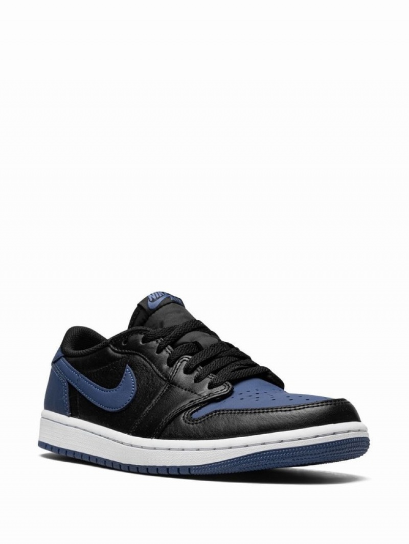 Navy / Black Men's Nike Low OG Mystic Air Jordan 1 | SRKXCI-386