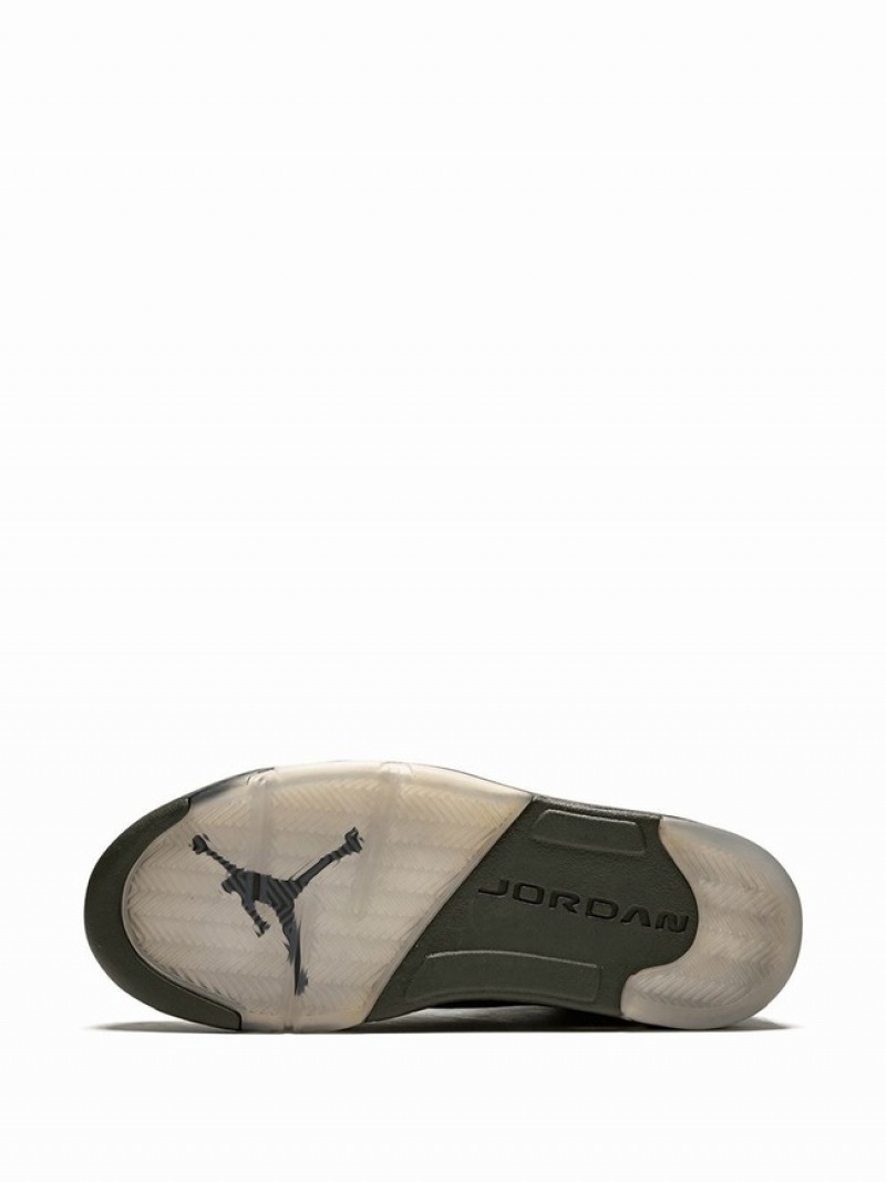 Olive Women's Nike Retro Prem take flight Air Jordan 5 | TAJELN-237