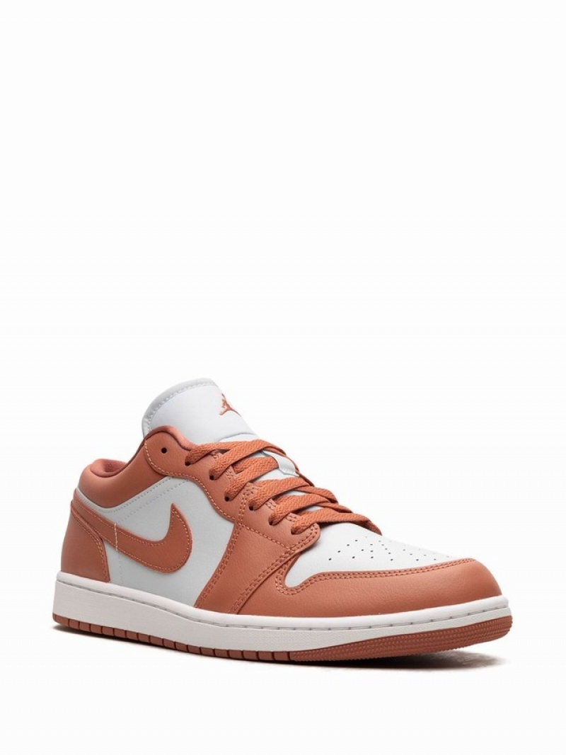 Orange / White Women's Nike Low Sky J Air Jordan 1 | NIMCGB-361