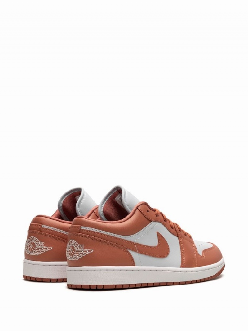 Orange / White Women's Nike Low Sky J Air Jordan 1 | NIMCGB-361