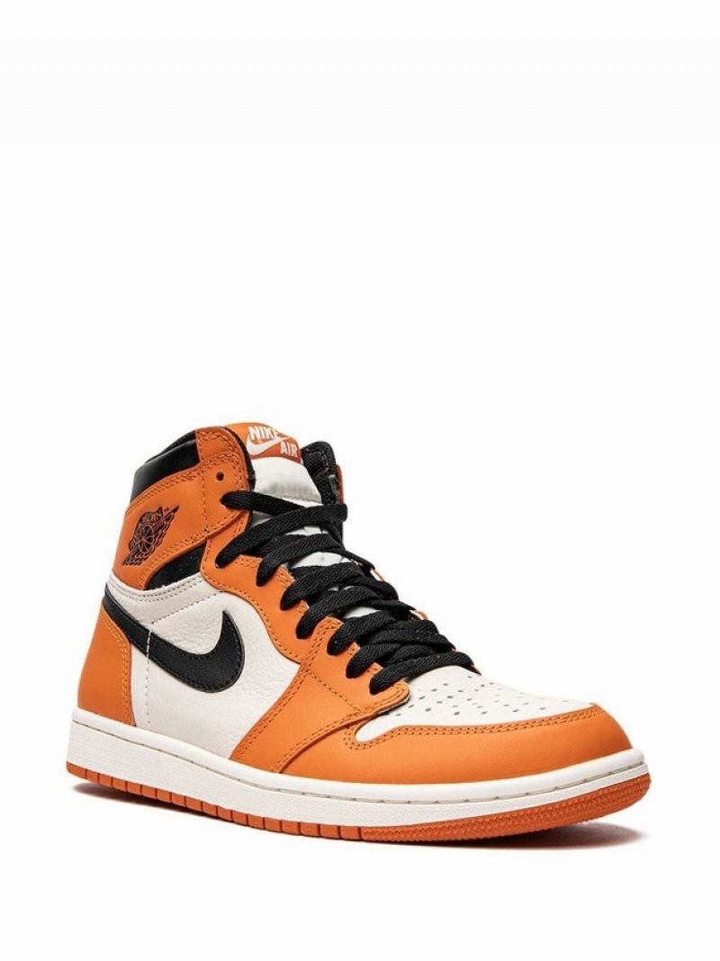 Orange / White / Black Women's Nike Retro High OG Reverse Shattered Backboard Air Jordan 1 | WIKJRL-743