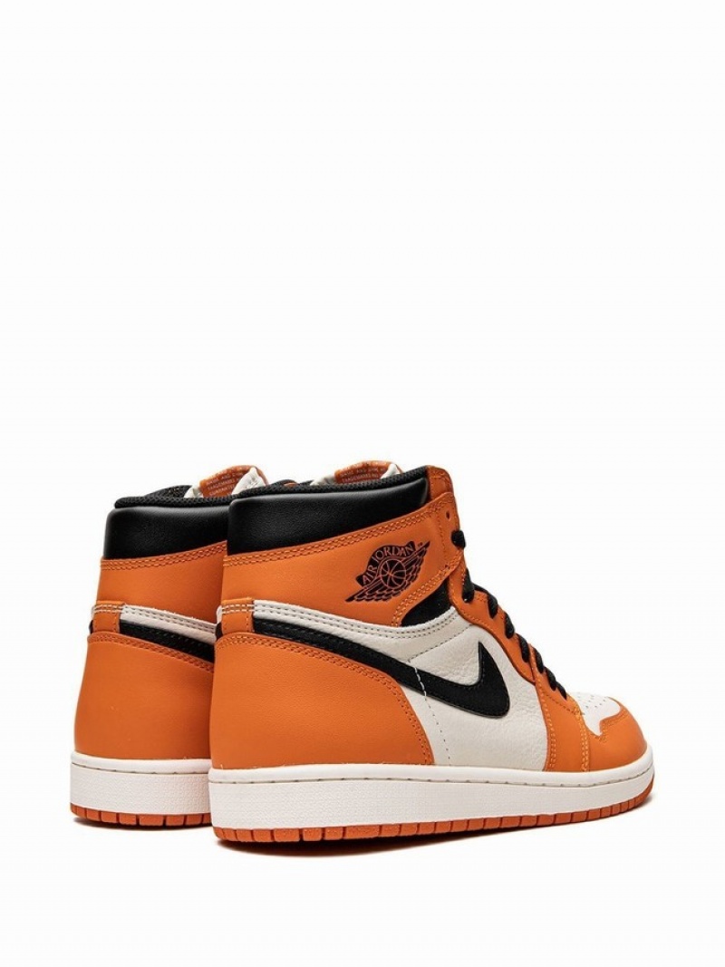 Orange / White / Black Women's Nike Retro High OG Reverse Shattered Backboard Air Jordan 1 | WIKJRL-743