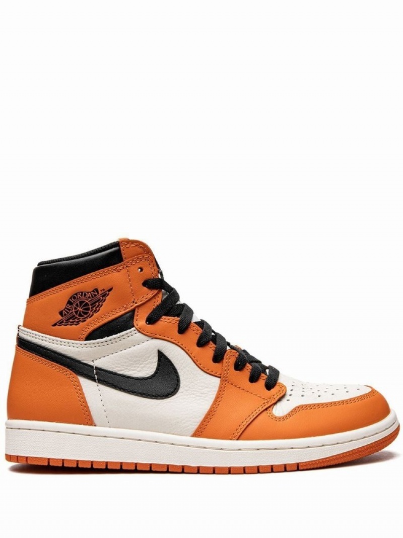 Orange / White / Black Women\'s Nike Retro High OG Reverse Shattered Backboard Air Jordan 1 | WIKJRL-743