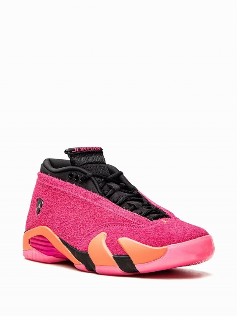 Pink Women's Nike Retro Low Shocking Air Jordan 14 | AOWCLN-728