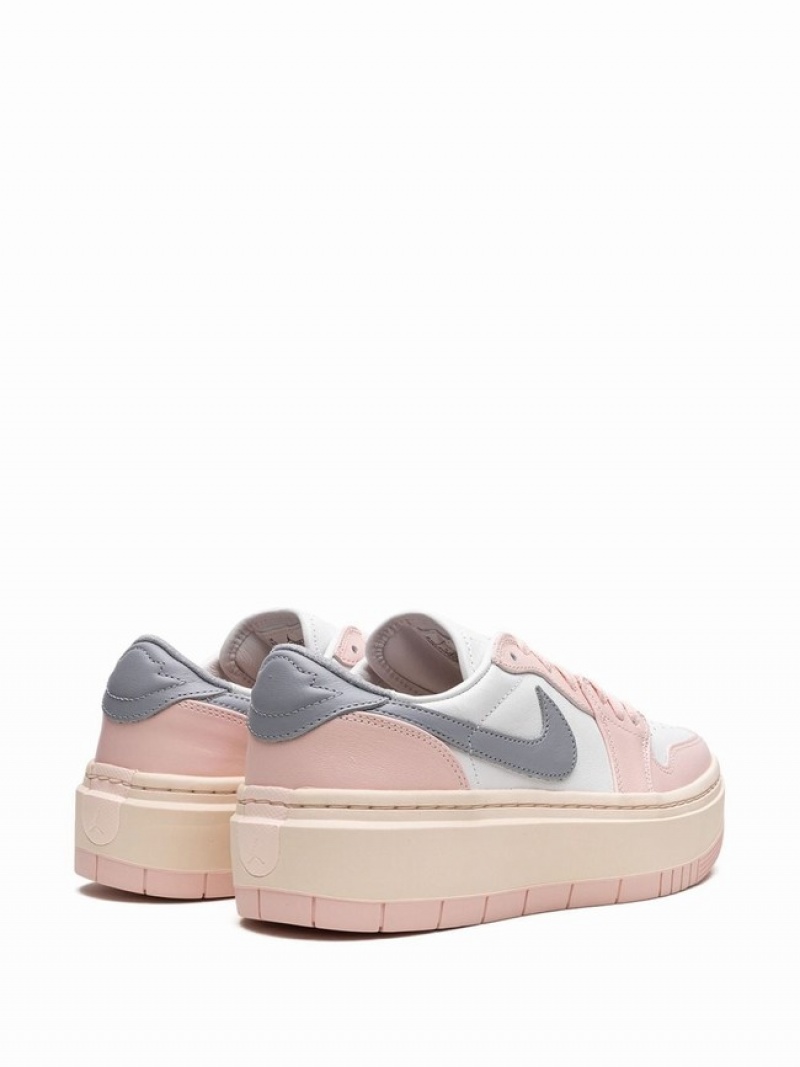 Pink / White Women's Nike Elevate Air Jordan 1 | ZIHXAM-376