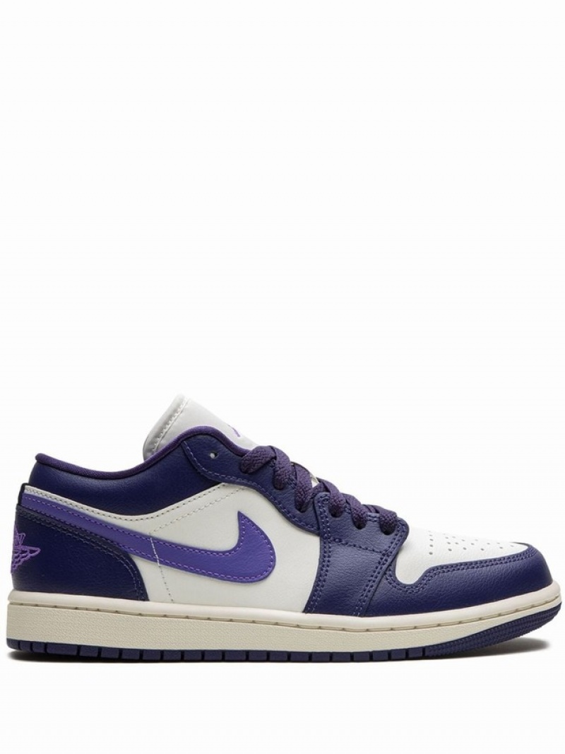 Purple Women\'s Nike Low Action Grape Air Jordan 1 | SERPQN-635