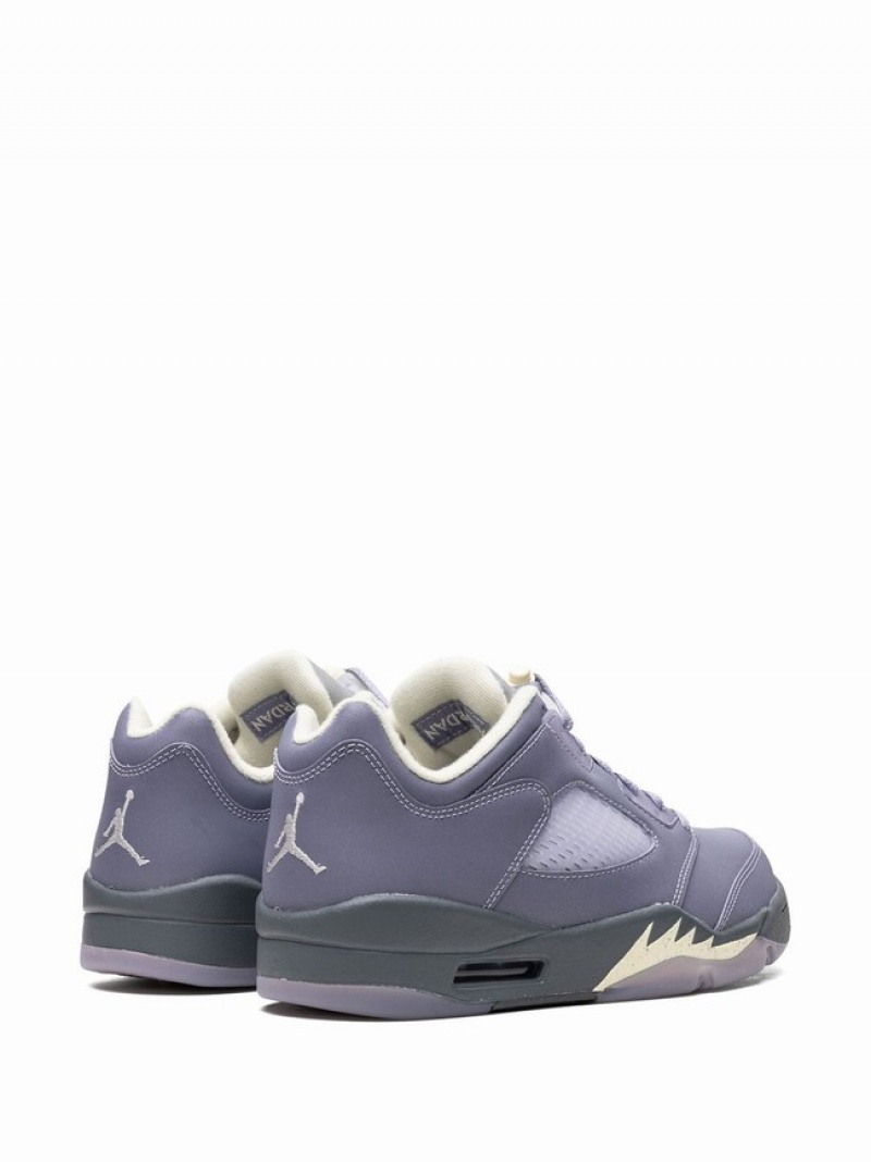 Purple Women's Nike Low Indigo Haze Air Jordan 5 | NXRKWG-158