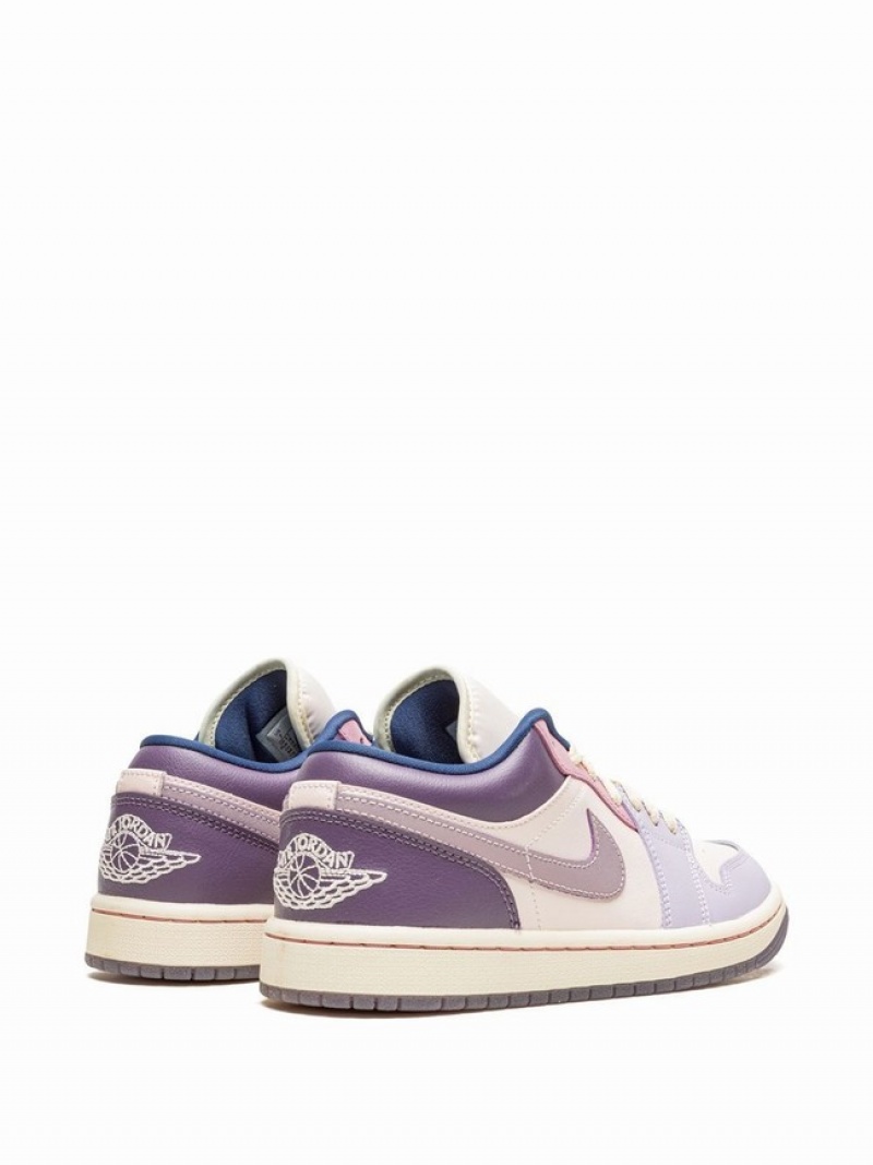 Purple Women's Nike Low Pastel Plum Air Jordan 1 | KBCAZE-276