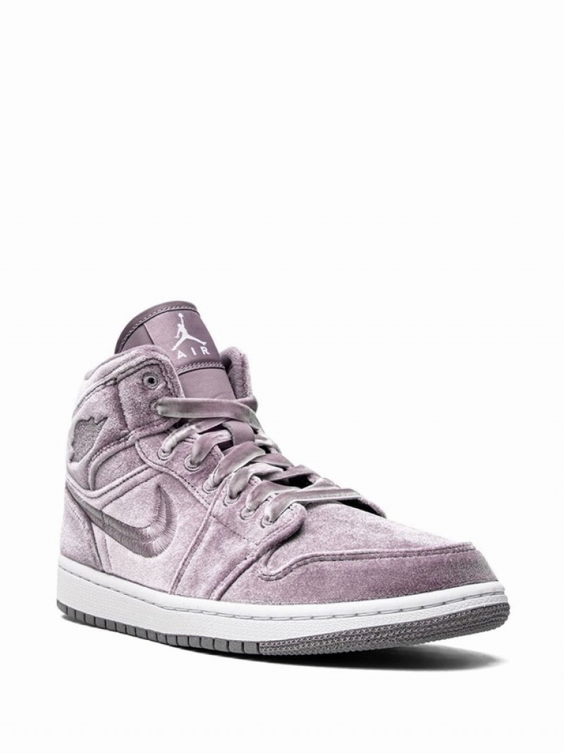 Purple Women's Nike Mid SE Purple Velvet Air Jordan 1 | VRYBOU-120