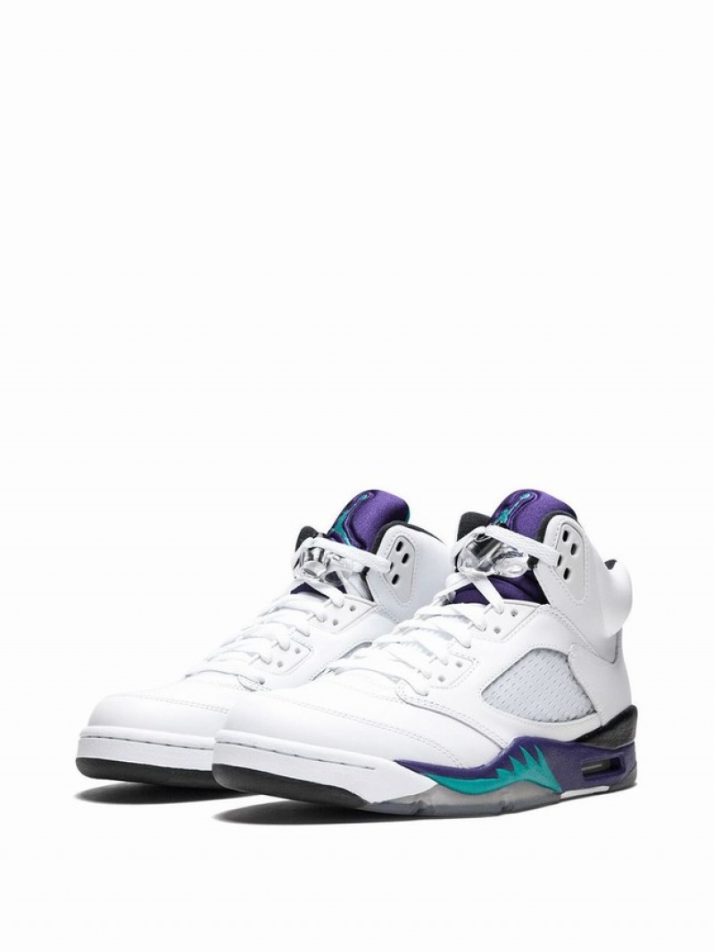 Purple Women's Nike Retro Grape Air Jordan 5 | VXTIFO-914