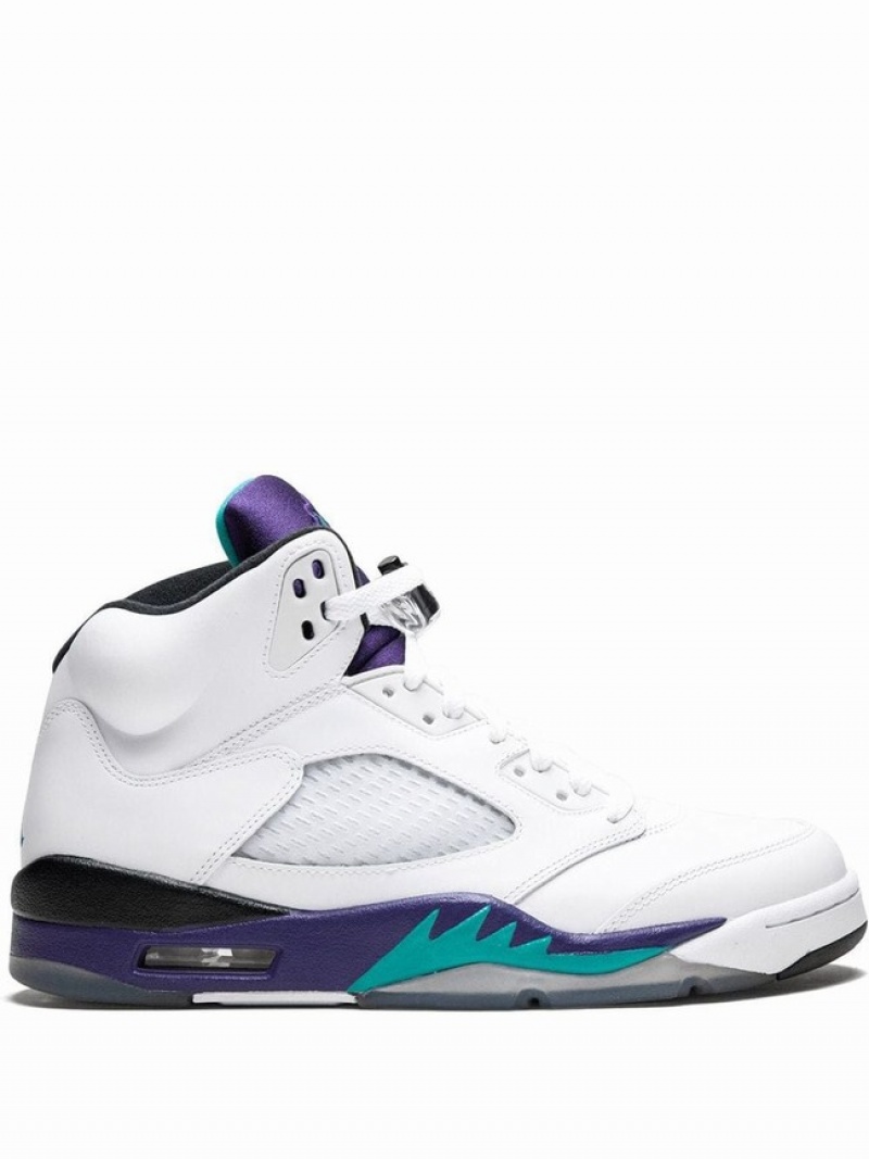 Purple Women\'s Nike Retro Grape Air Jordan 5 | VXTIFO-914