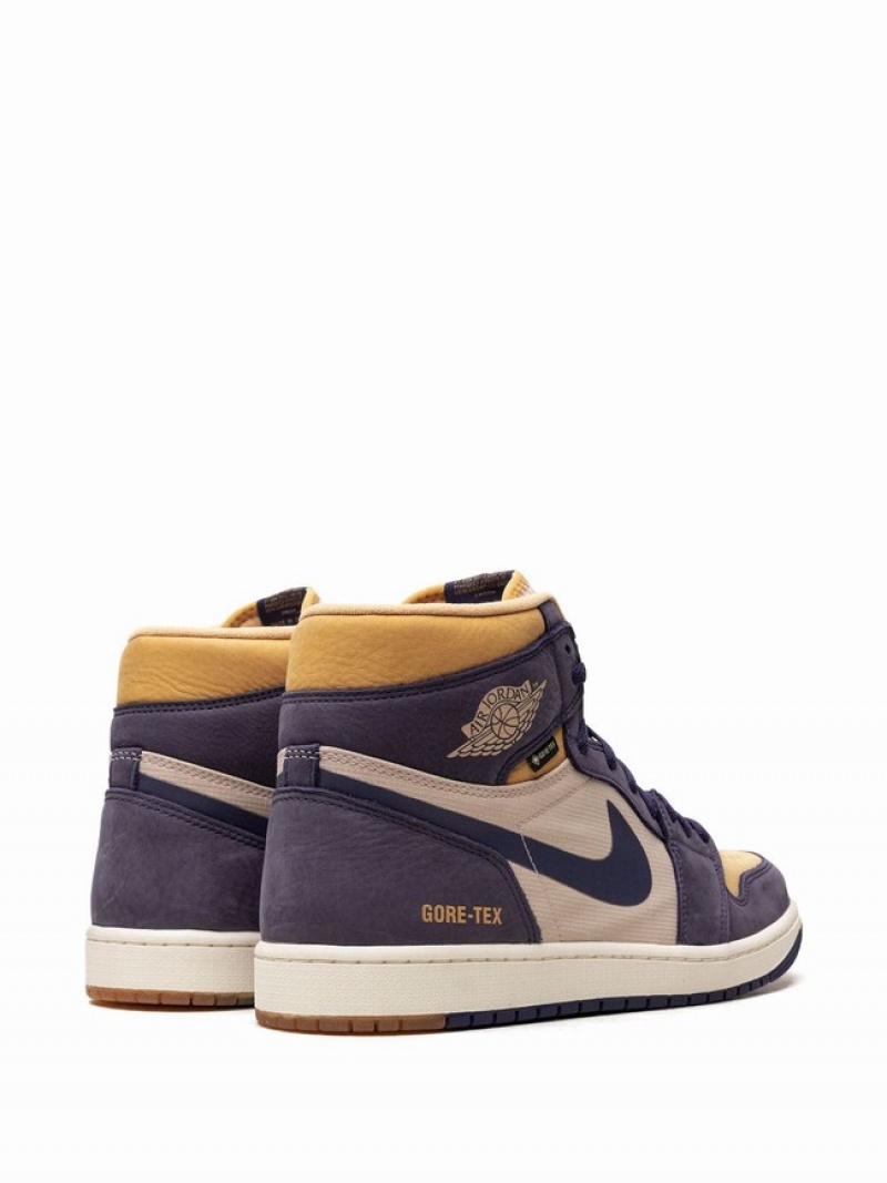 Purple / Beige Men's Nike Element Gore-Tex Sky J Air Jordan 1 | ITJZYN-163