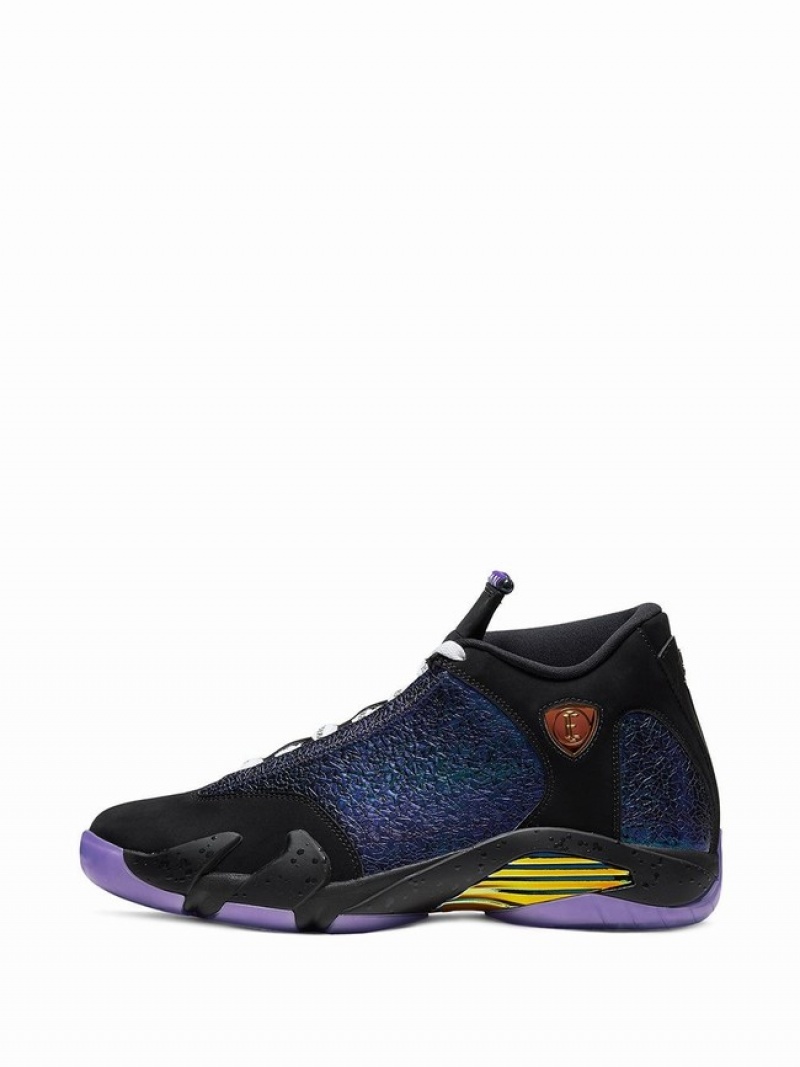 Purple / Black Men's Nike x Doernbecher (GS) Air Jordan 14 | ESBRHU-145