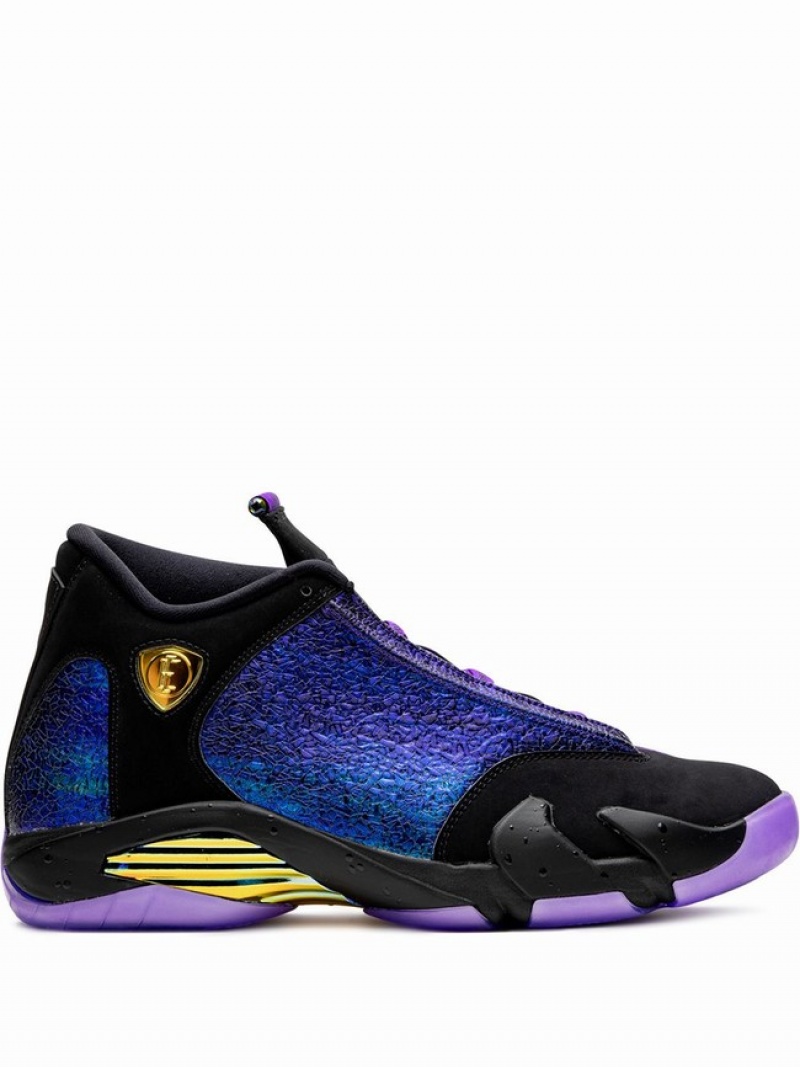 Purple / Black Men\'s Nike x Doernbecher (GS) Air Jordan 14 | ESBRHU-145