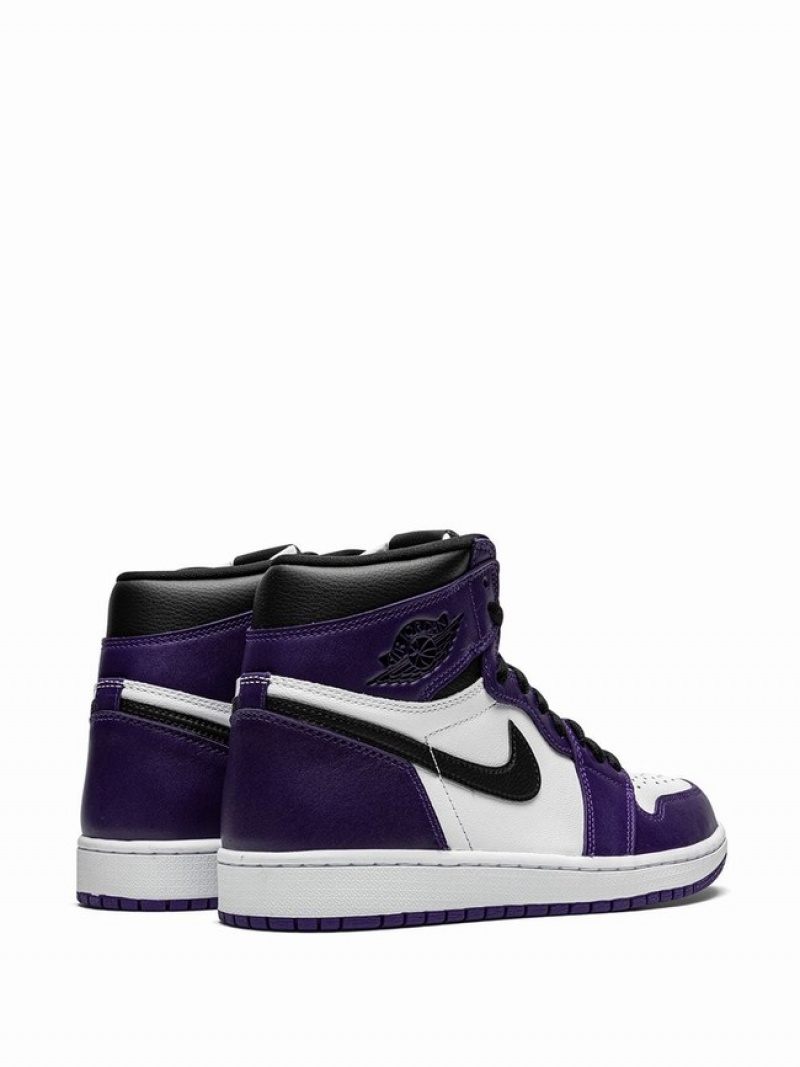 Purple / White / Black Women's Nike Retro High OG Court Purple 2.0 Air Jordan 1 | NRSPCZ-286